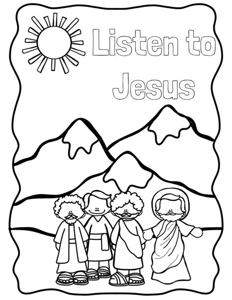 transfiguration  jesus  kids