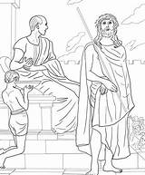 Crucis Station Condemned Gesù Morte Condannato Stazione Supercoloring sketch template