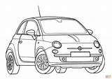 Coloring Pages Fiat 500 Drawing Supercoloring Printable Skip Main sketch template