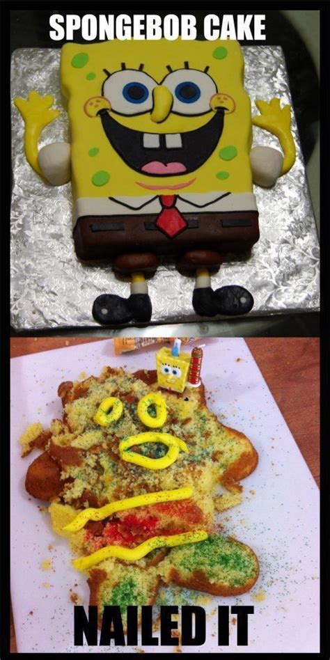 sponge bob cake perslice cakedesign funnycake cakememe food fails