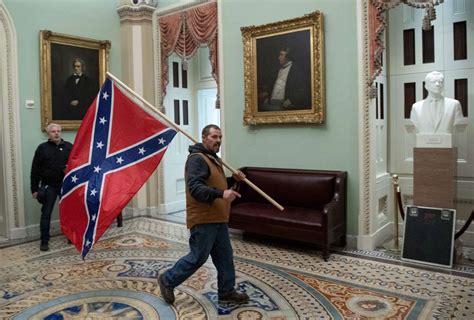 before wednesday insurgents waving confederate flags hadn t been
