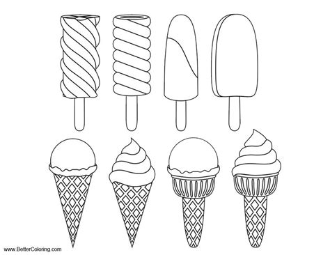printable coloring pages ice cream subeloa