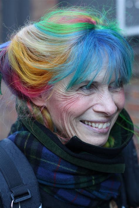 Funny Colourful Hairstyle For Mature Women Hairstyles Hair