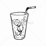 Drawing Straw Drink Soft Illustration Drawings Getdrawings Vector sketch template