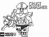 Coloring Nexo Pages Knights Knight Crust Smasher Lego Kids Printable Getdrawings Getcolorings sketch template