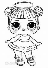 Coloring Pages Angel Lol Doll Printable Princess Dolls Super Kids Choose Board sketch template