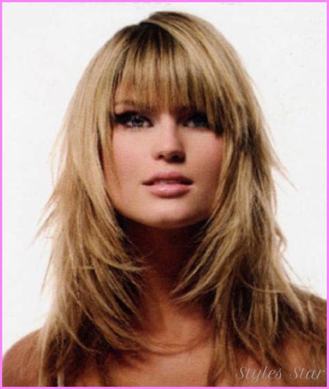 Layered Cuts With Bangs For Long Hair Star Styles