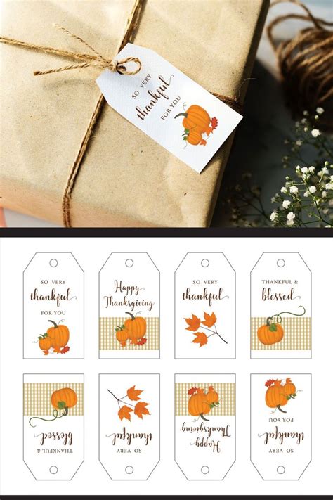 thanksgiving gift tags thanksgiving gift tags  printable