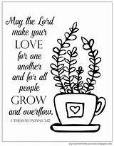 Coloring Spring Pages Hello Thessalonians Fun Bible Lord Heart Quotes Kids Thess Grow Choose Board sketch template