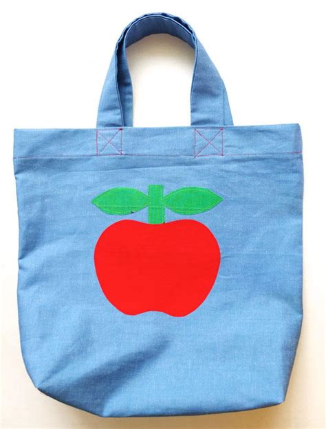 retro apple tote favequiltscom