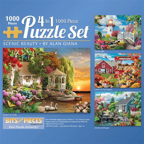 bits  pieces    multi pack set  piece jigsaw puzzle