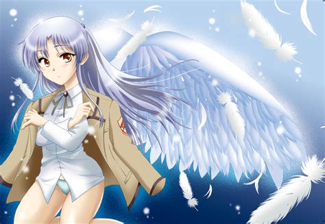 angel beats feathers panties tachibana kanade underwear wings