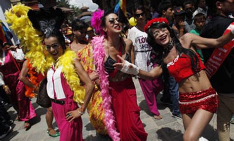 Nepal Gay Community Parades For Same Sex Marriage