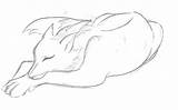 Wolf Anime Ears Sleeping Drawing Tail Draw Drawings Animal Google Deviantart Cute Poses Sketches Choose Board sketch template