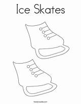 Coloring Ice Skates Print Noodle Ll Twistynoodle sketch template
