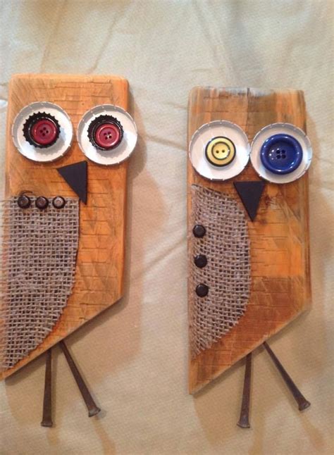 scrap wood crafts owl crafts recycled art projects