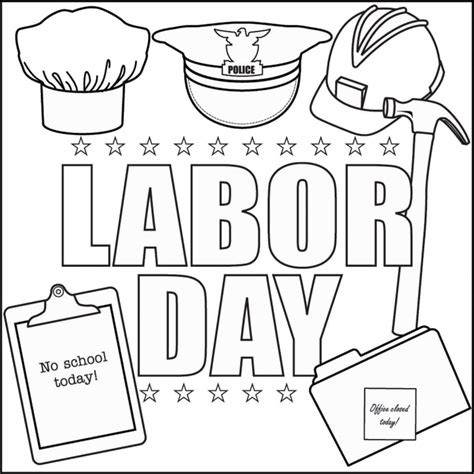 printable labor day coloring pages