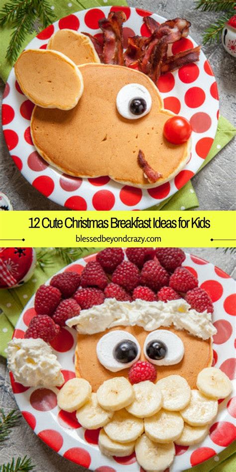 cute christmas breakfast ideas  kids