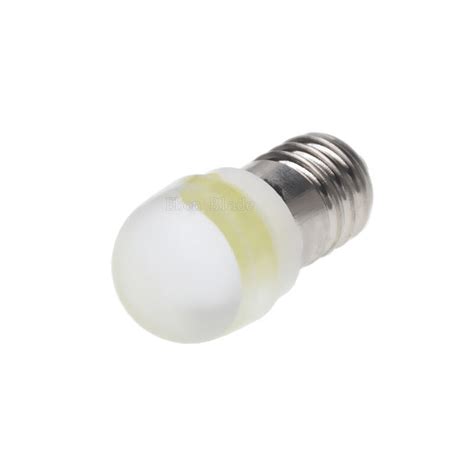 2pcs Lamp Led Bulb 12v Volt White Mes E10 1447 Screw For Torch Bike