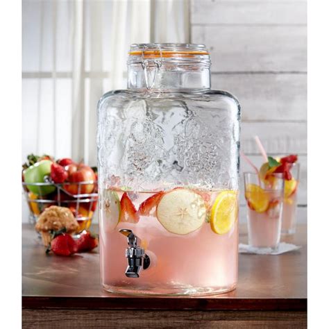 Style Setter Vineyard Fruit Beverage Dispenser 210261 Gb Glass