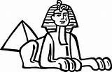 Egypt Sphinx Coloring Egyptian Clipart Ancient Pages Pyramid Drawing Giza Cleopatra Great Cartoon Joseph Splendor Clip Da Color Sphinxes Getcolorings sketch template