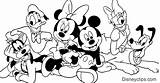 Mickey Coloring Mouse Friends Pages Disney Minnie Adult Printable Drawing Book Cartoon Disneyclips Choose Board sketch template