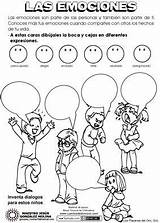 Emociones Actiludis Sociales Sentimientos Emocional Preescolares Aprendizaje Feelings Habilidades Conceptual Imagenes Trabajar Burbujas sketch template