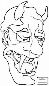 Skull Devil Coloring Pages Drawing Getdrawings sketch template