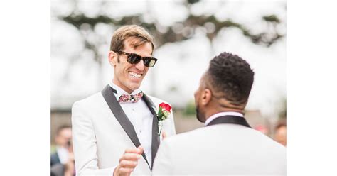 groom sees color for the first time at his wedding