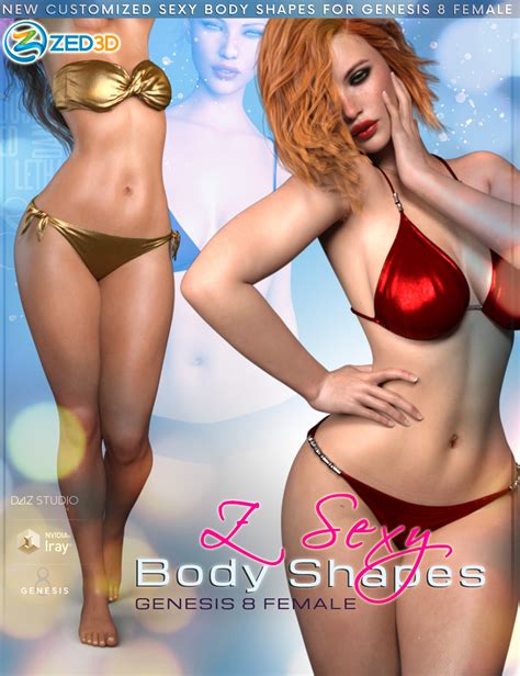 z sexy body shapes for genesis 8 female daz 3d