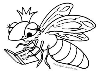 dulemba coloring page tuesday queen bee