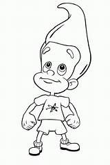 Jimmy Neutron Coloring Pages Sketch Cartoon Children Cartoonbucket Kids Characters Animated Funny Color Drawings Clipart Book Sketches Friends Gif Printable sketch template