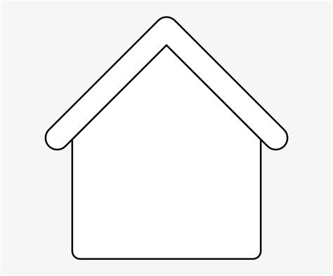 house outline template blank house clipart  transparent png