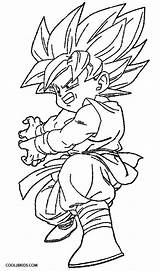 Goku Coloring Pages Dragon Ball Dbz Kids Games Drawing Ssj3 Printable Frida Color Easy Cool2bkids Para Sheets Super Colorir Baby sketch template