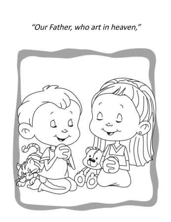 lords prayer coloring  activity book payhip