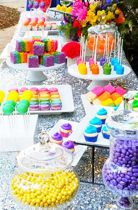 dreamworks trolls  beat   birthday party candy  dessert table ideas  kathy king