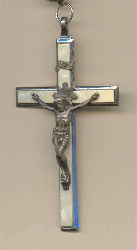vintage 6 decade german catholic rosary large roma crucifix 83 from