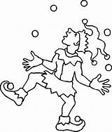 Coloring Pages Carnival Juggler Awesome Boy Freddy Costume Color sketch template