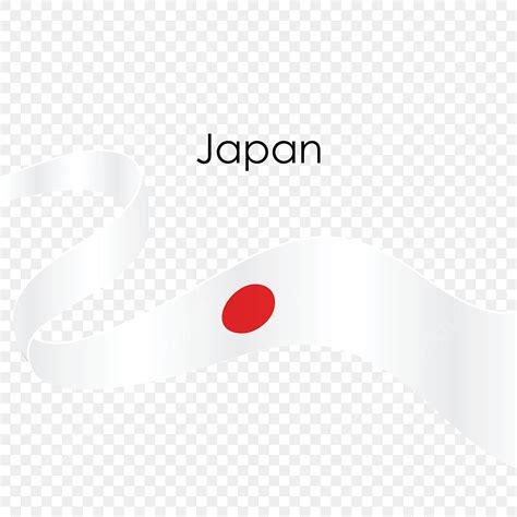 japan ribbon flag vector isolate on white background japan ribbon