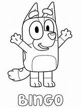 Coloring Pages Bingo Populair Most Kids Fun Bluey sketch template