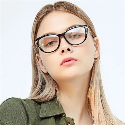 Prescription Glasses Women Cat Eye Optical Frame Myopia Hyperopia