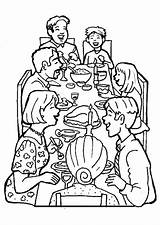 Coloring Dinner Family Pages Together Drawing Diner Families Sketch Color Getdrawings Printable Template Kids Getcolorings sketch template