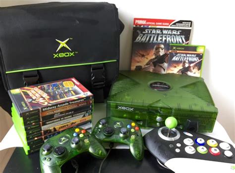 xbox  ed green console games bundle rare collectable  basildon essex gumtree