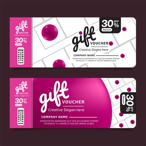 gift voucher coupon premium template design concept   xxx hot girl
