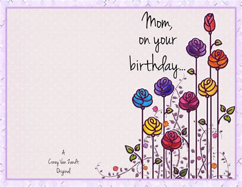 happy birthday mommy cards happy birthday mom cards  print birthdaybuzz