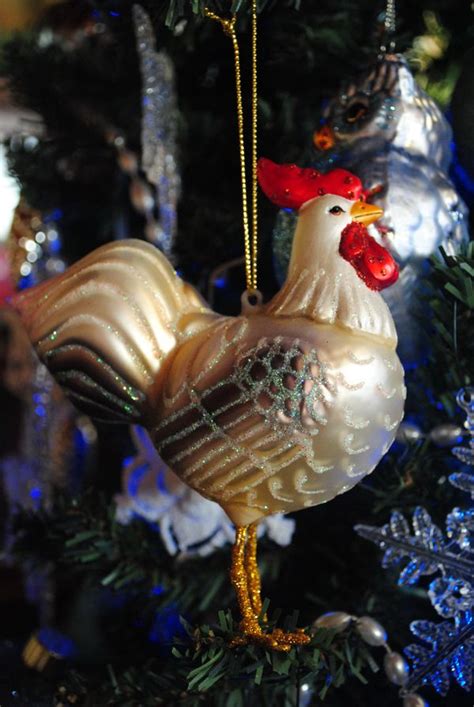 chicken ornaments decorating   holidays christmas ornaments