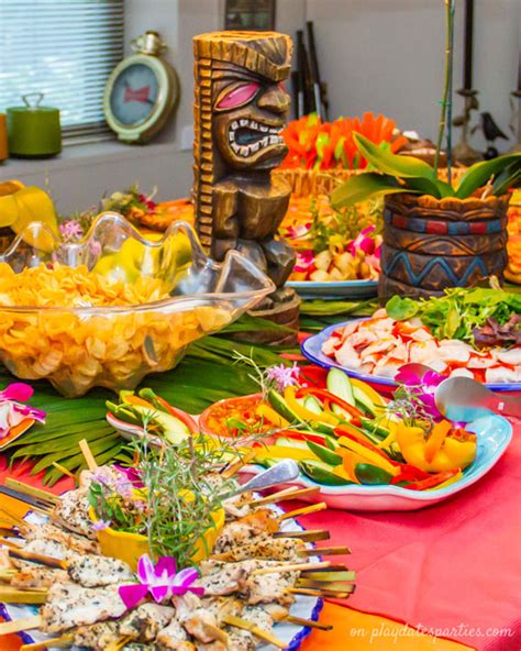 luau party food ideas  adults home family style  art