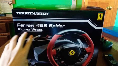 thrustmaster ferrari  spider unboxing youtube