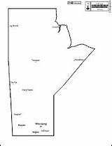 Manitoba Outline Cities Maps Blank Main sketch template