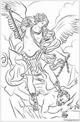 Michael Saint Coloring Pages Saints Color St Drawing Outline Printable Tattoo Kids Tattoos Reni Guido sketch template